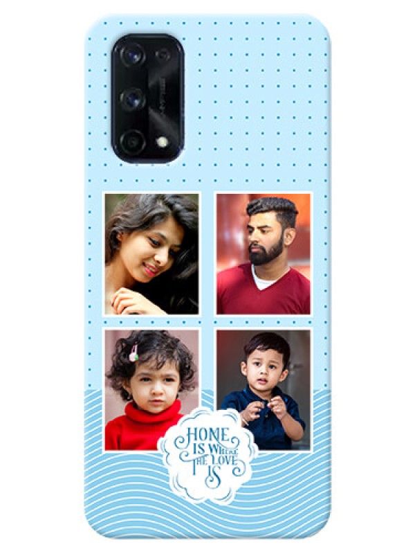 Custom Realme X7 Pro Custom Phone Covers: Cute love quote with 4 pic upload Design