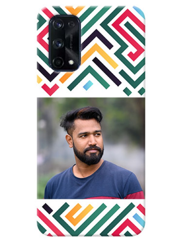 Custom Realme X7 Pro Custom Mobile Case with Colorful Maze Pattern Design