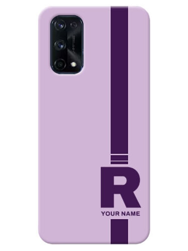 Custom Realme X7 Pro Custom Phone Covers: Simple dual tone stripe with name Design