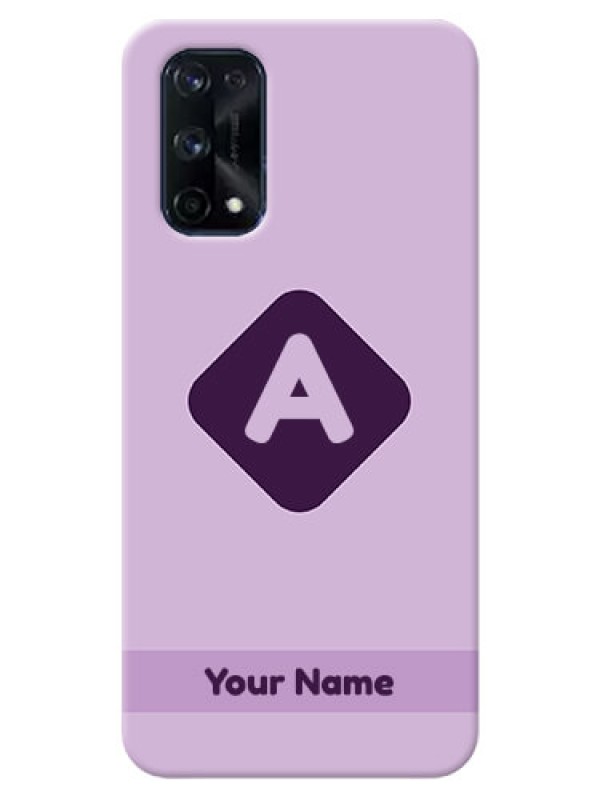 Custom Realme X7 Pro Custom Mobile Case with Custom Letter in curved badge Design