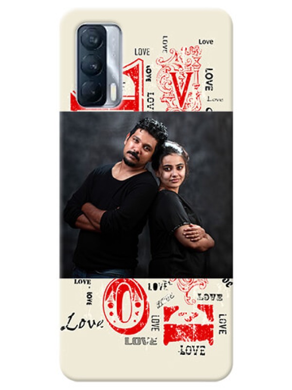 Custom Realme X7 mobile cases online: Trendy Love Design Case
