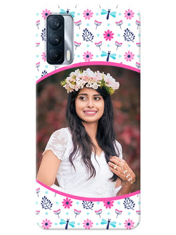 Custom Realme X7 Mobile Covers: Colorful Flower Design