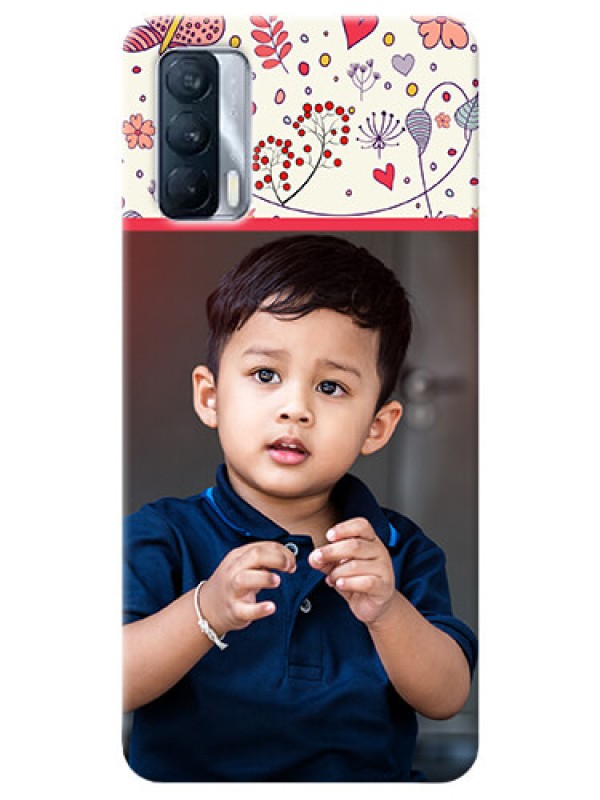Custom Realme X7 phone back covers: Premium Floral Design