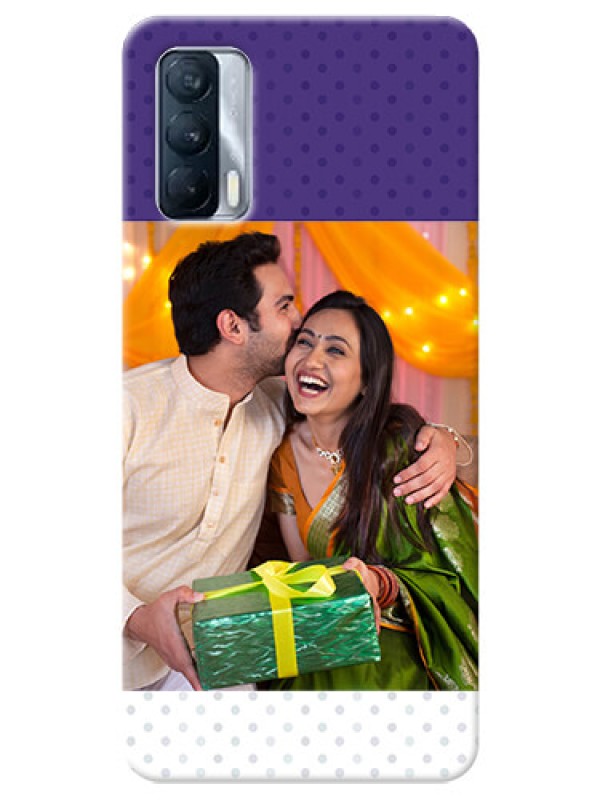 Custom Realme X7 mobile phone cases: Violet Pattern Design