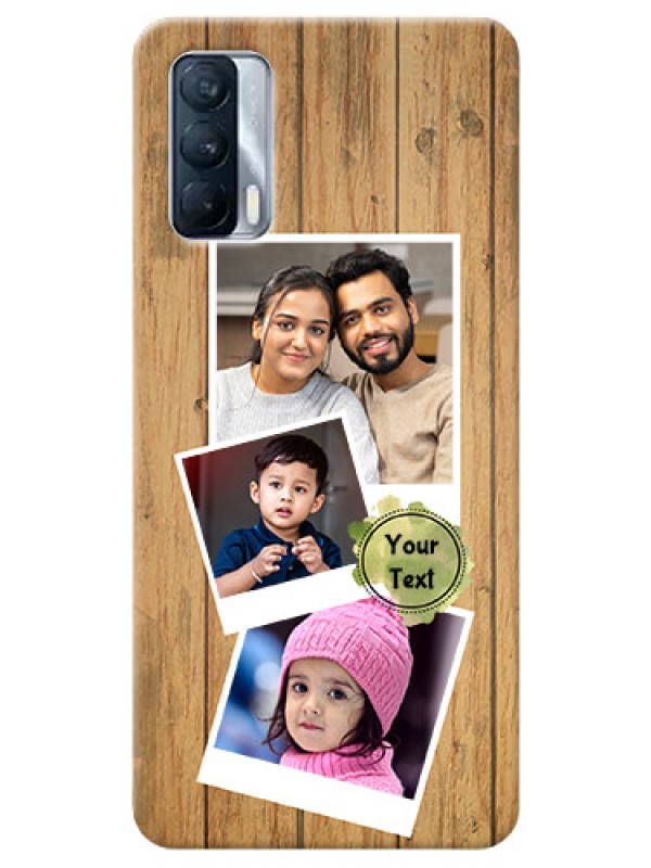 Custom Realme X7 Custom Mobile Phone Covers: Wooden Texture Design