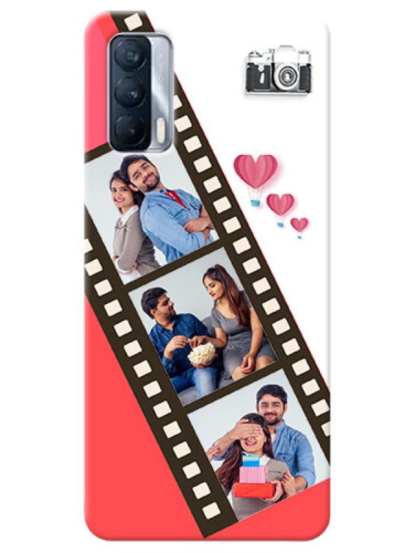 Custom Realme X7 custom phone covers: 3 Image Holder with Film Reel