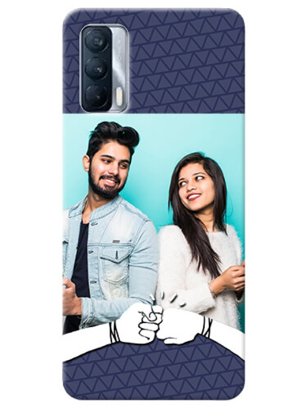 Custom Realme X7 Mobile Covers Online with Best Friends Design  