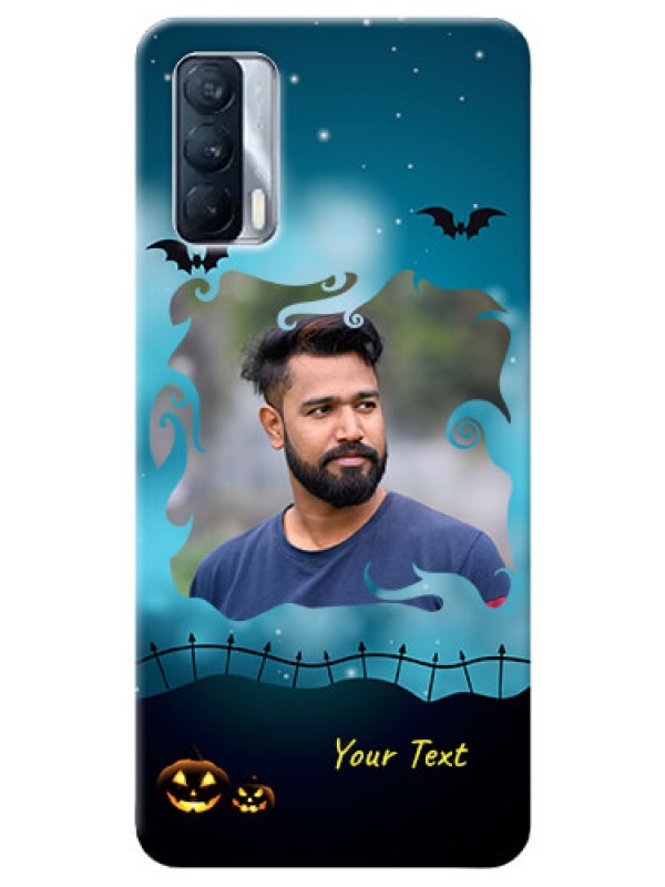 Custom Realme X7 Personalised Phone Cases: Halloween frame design