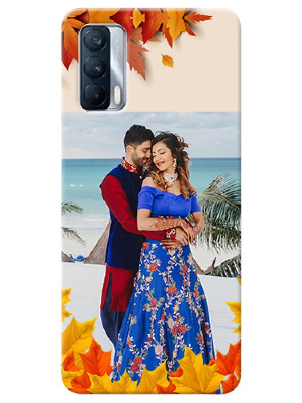Custom Realme X7 Mobile Phone Cases: Autumn Maple Leaves Design