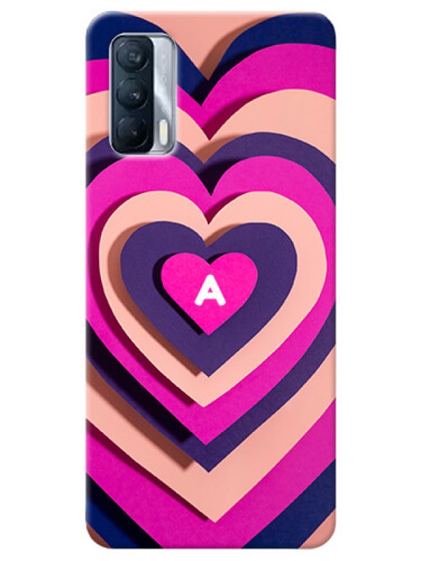 Custom Realme X7 Custom Mobile Case with Cute Heart Pattern Design