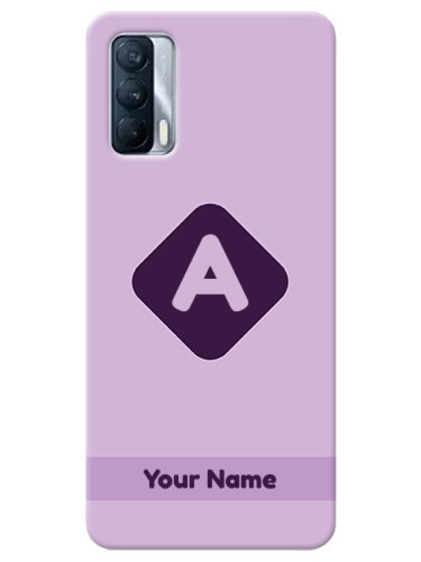 Custom Realme X7 Custom Mobile Case with Custom Letter in curved badge Design