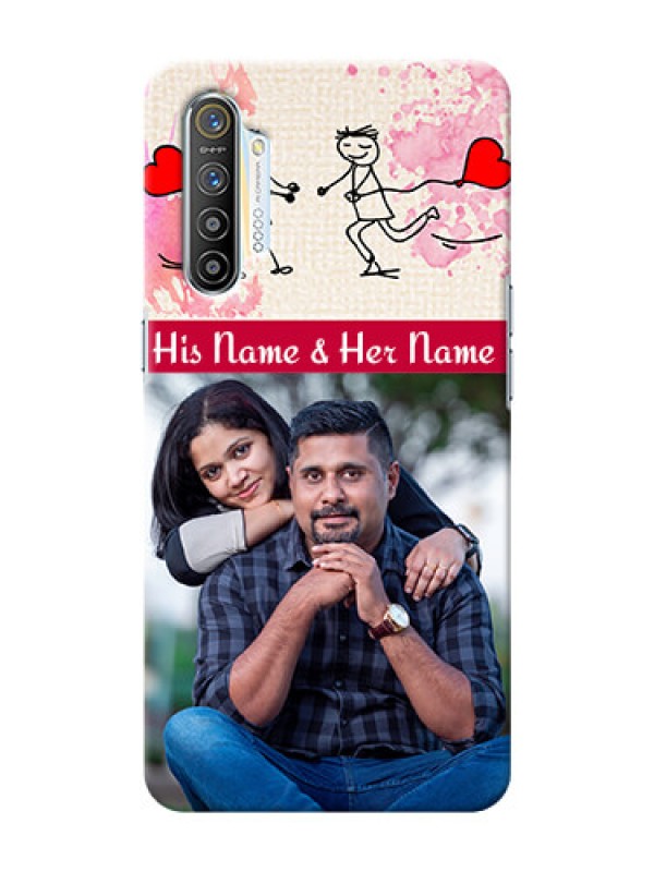 Custom Realme XT phone back covers: You and Me Case Design
