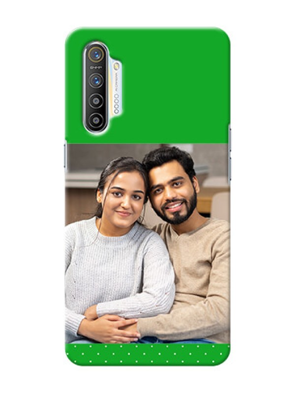 Custom Realme XT Personalised mobile covers: Green Pattern Design