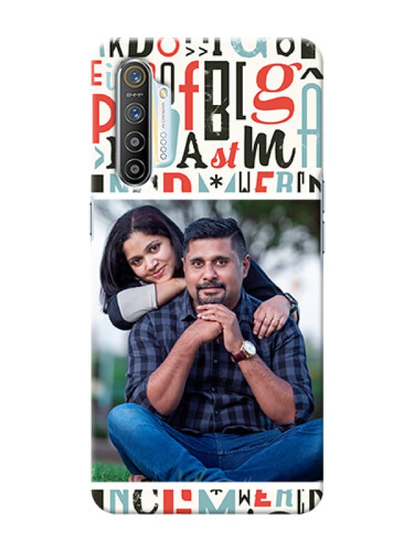 Custom Realme XT custom mobile phone covers: Alphabet Design