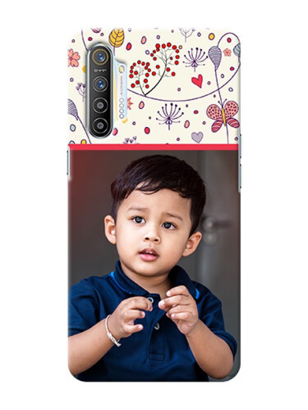Custom Realme XT phone back covers: Premium Floral Design
