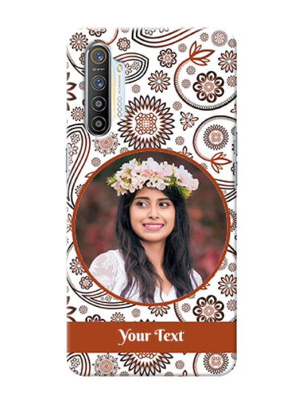 Custom Realme XT phone cases online: Abstract Floral Design 