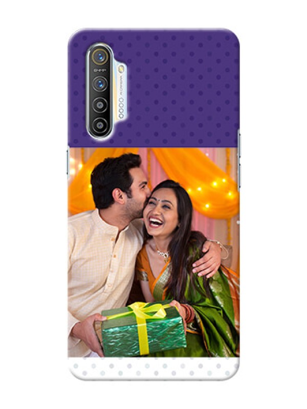 Custom Realme XT mobile phone cases: Violet Pattern Design