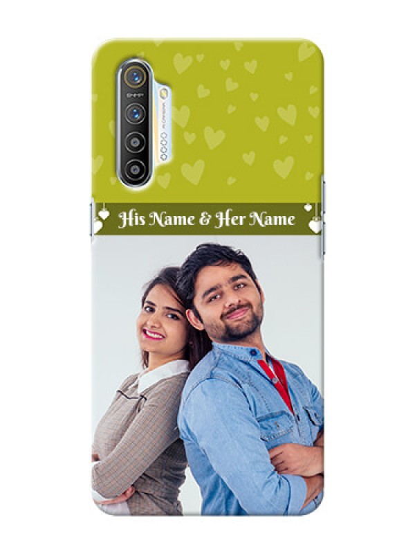 Custom Realme XT custom mobile covers: You & Me Heart Design