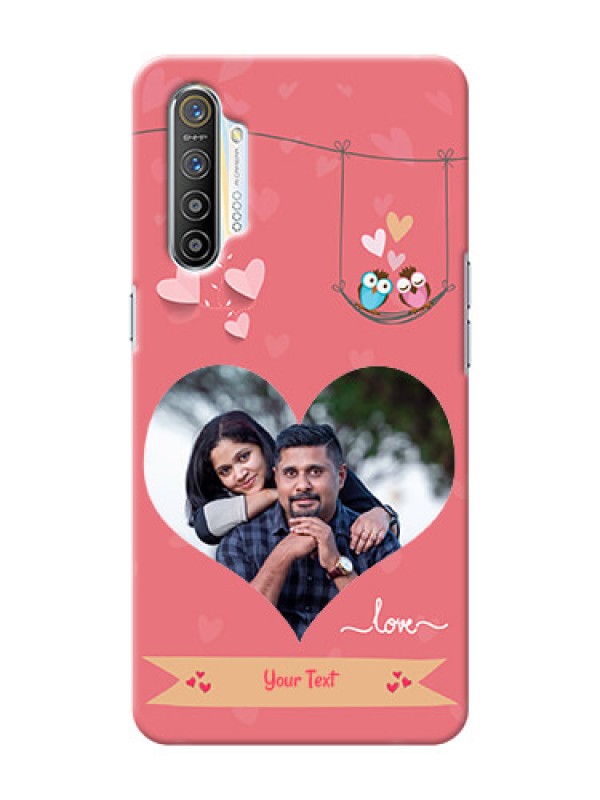Custom Realme XT custom phone covers: Peach Color Love Design 