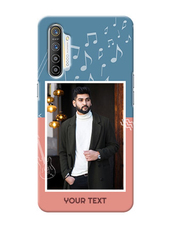 Custom Realme XT Phone Back Covers with Color Musical Note Design