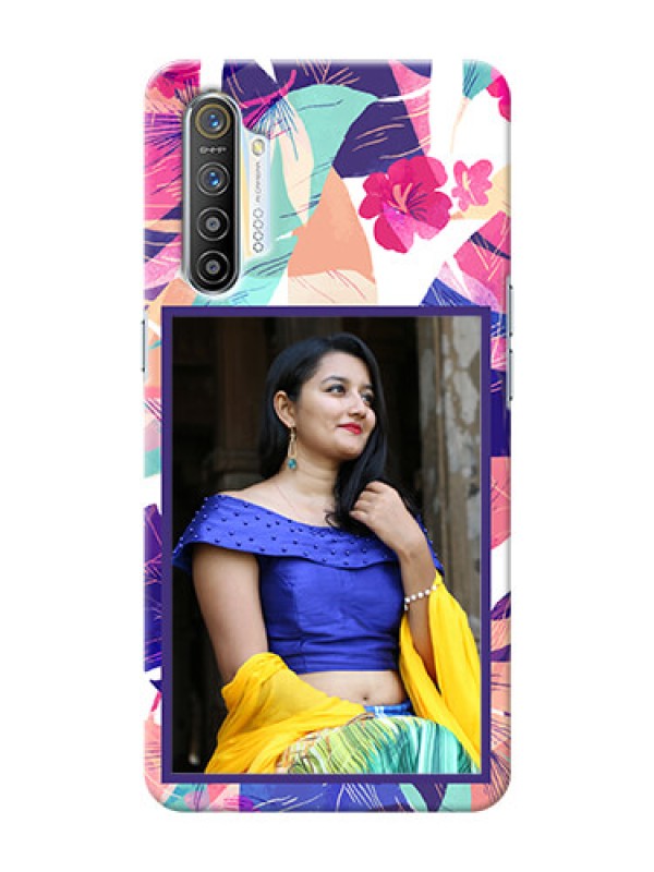 Custom Realme XT Personalised Phone Cases: Abstract Floral Design