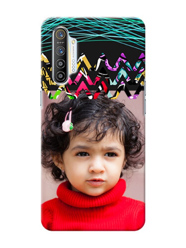 Custom Realme XT personalized phone covers: Neon Abstract Design
