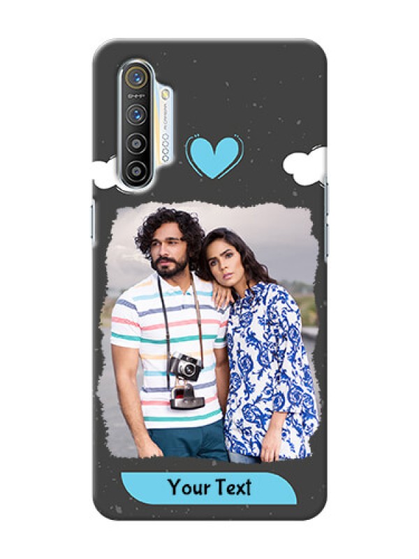 Custom Realme XT Mobile Back Covers: splashes with love doodles Design