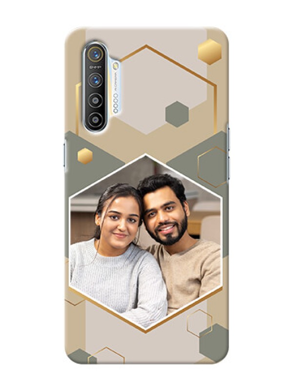 Custom Realme Xt Phone Back Covers: Stylish Hexagon Pattern Design