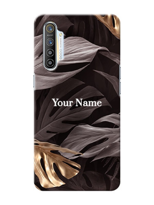 Custom Realme Xt Mobile Back Covers: Wild Leaves digital paint Design