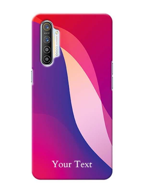 Custom Realme Xt Mobile Back Covers: Digital abstract Overlap Design