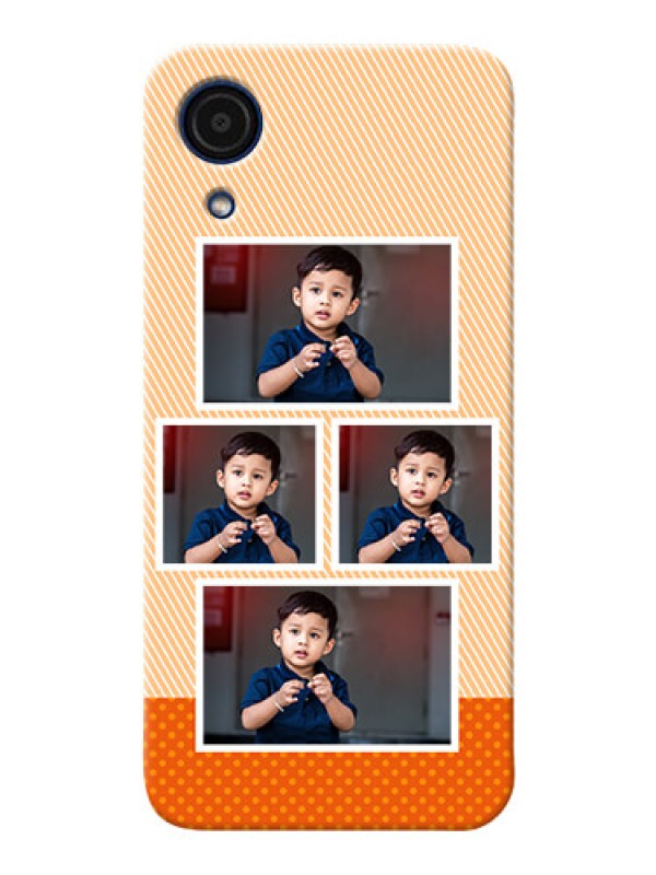 Custom Galaxy A03 Core Mobile Back Covers: Bulk Photos Upload Design