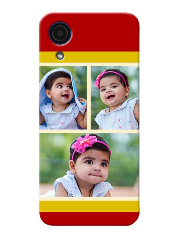 Custom Galaxy A03 Core mobile phone cases: Multiple Pic Upload Design