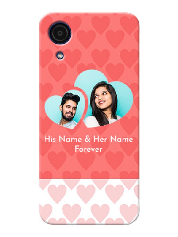 Custom Galaxy A03 Core personalized phone covers: Couple Pic Upload Design