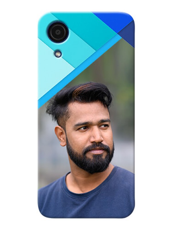 Custom Galaxy A03 Core Phone Cases Online: Blue Abstract Cover Design