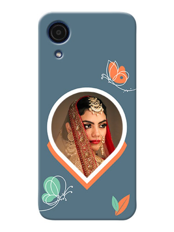 Custom Galaxy A03 Core Custom Mobile Case with Droplet Butterflies Design