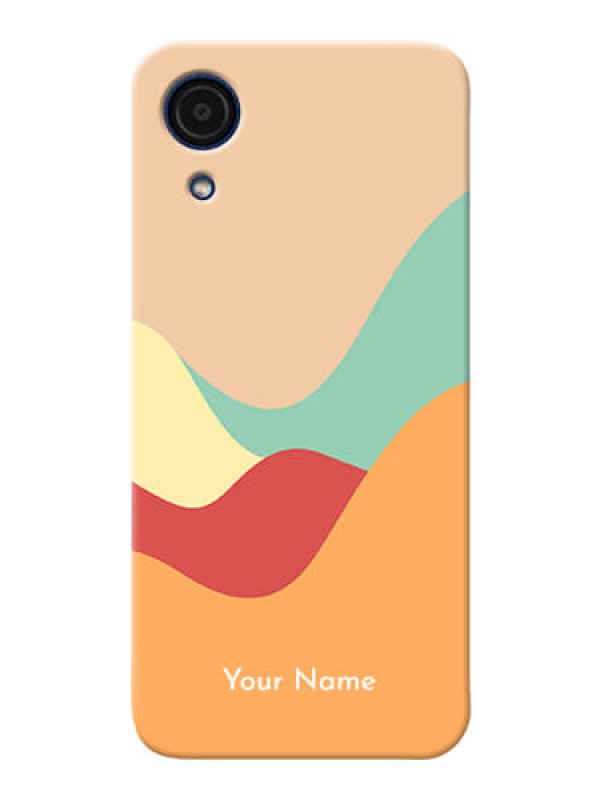 Custom Galaxy A03 Core Custom Mobile Case with Ocean Waves Multi-colour Design