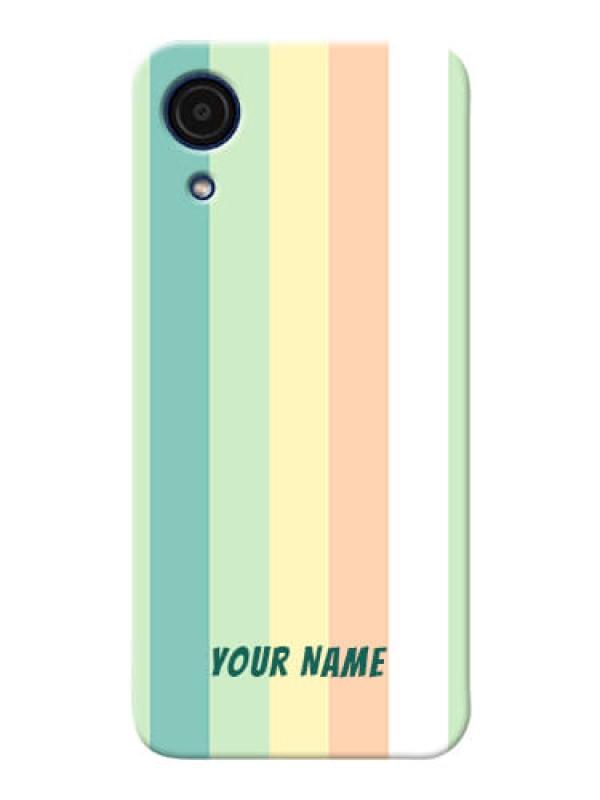 Custom Galaxy A03 Core Back Covers: Multi-colour Stripes Design