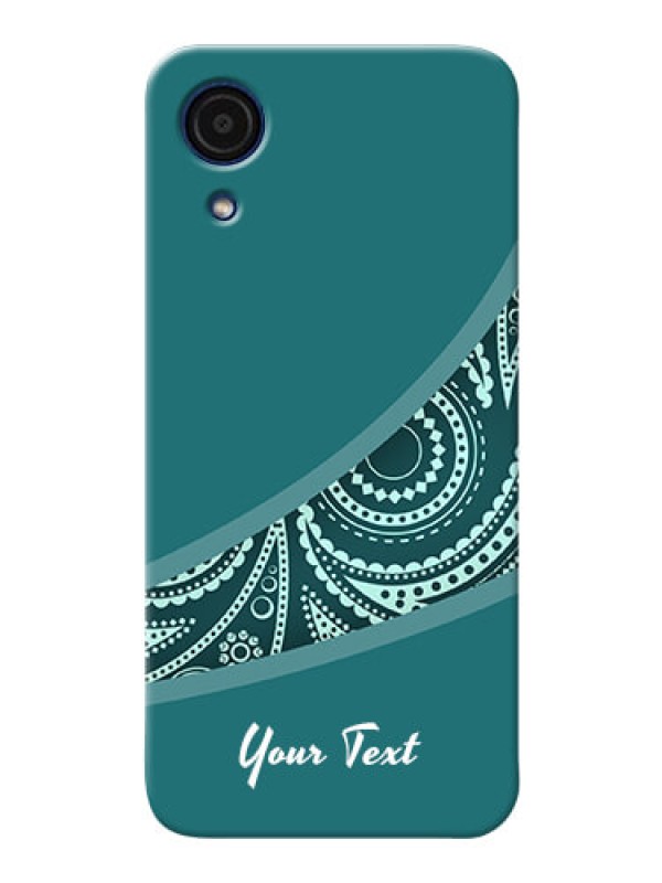 Custom Galaxy A03 Core Custom Phone Covers: semi visible floral Design