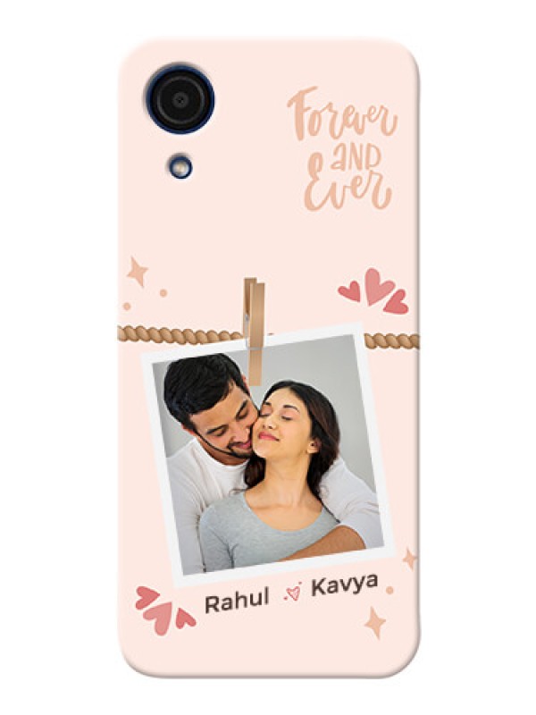 Custom Galaxy A03 Core Phone Back Covers: Forever and ever love Design