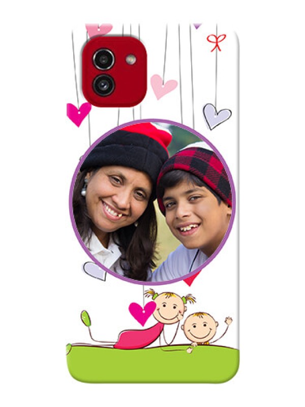 Custom Galaxy A03 Mobile Cases: Cute Kids Phone Case Design