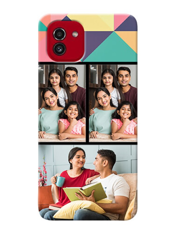 Custom Galaxy A03 personalised phone covers: Bulk Pic Upload Design