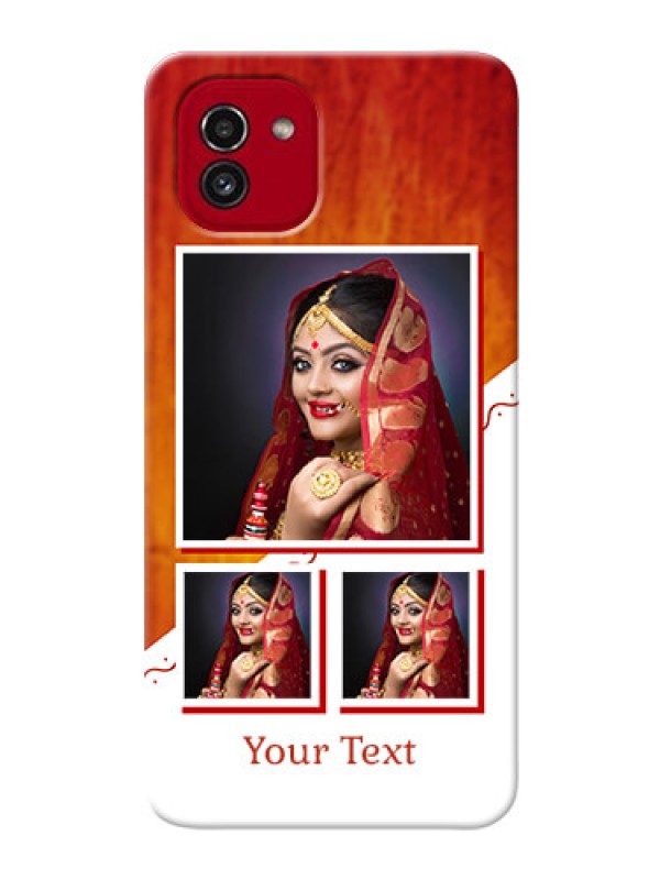 Custom Galaxy A03 Personalised Phone Cases: Wedding Memories Design 