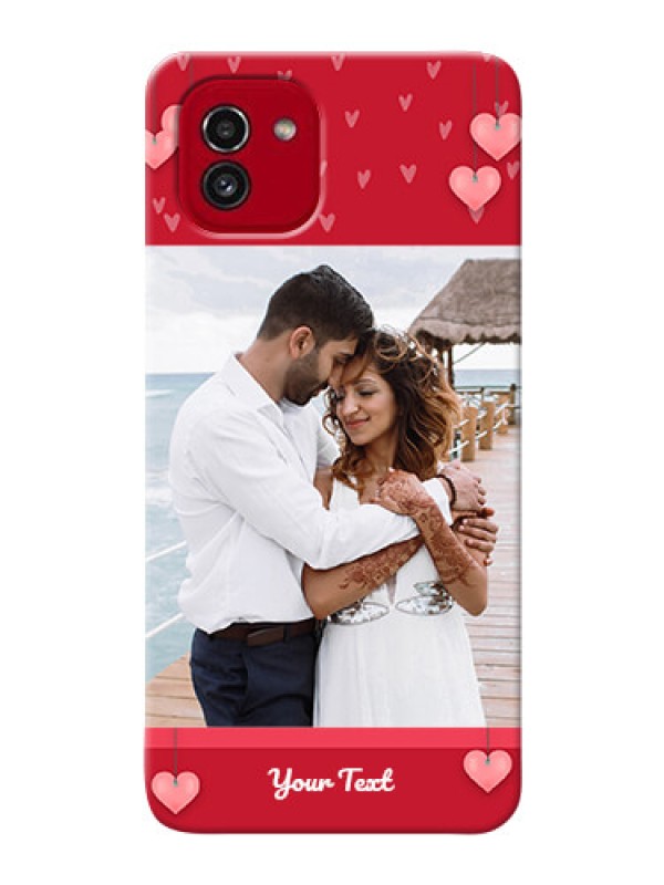 Custom Galaxy A03 Mobile Back Covers: Valentines Day Design