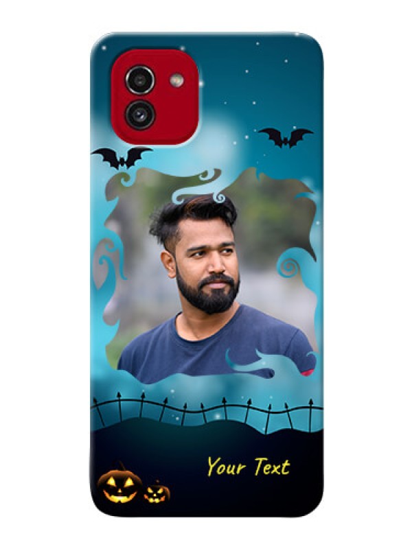 Custom Galaxy A03 Personalised Phone Cases: Halloween frame design