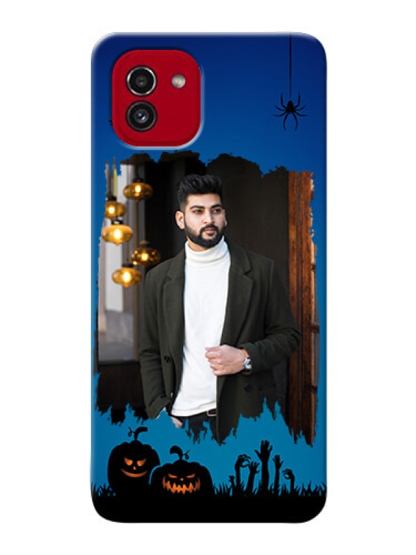 Custom Galaxy A03 mobile cases online with pro Halloween design 