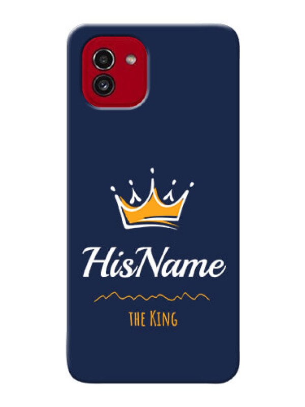 Custom Galaxy A03 King Phone Case with Name