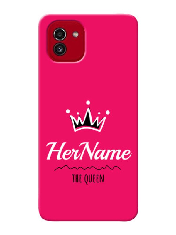 Custom Galaxy A03 Queen Phone Case with Name