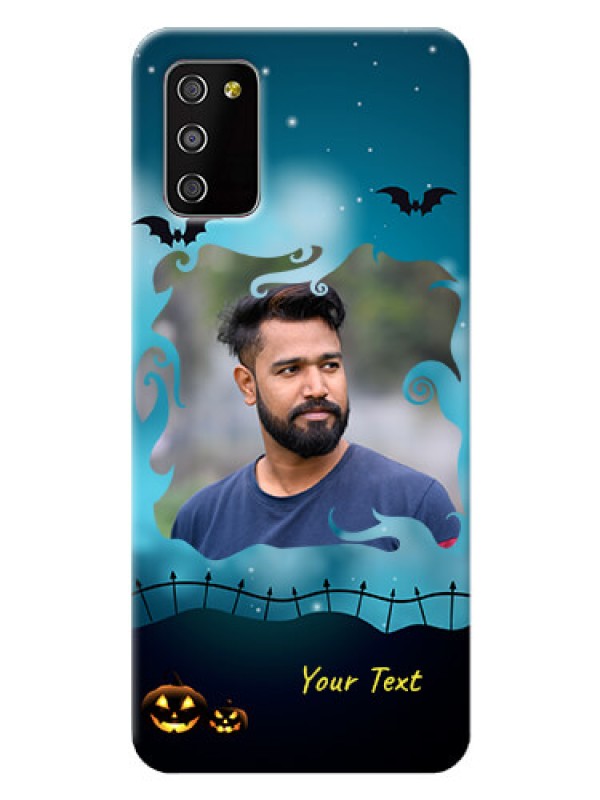 Custom Galaxy A03s Personalised Phone Cases: Halloween frame design