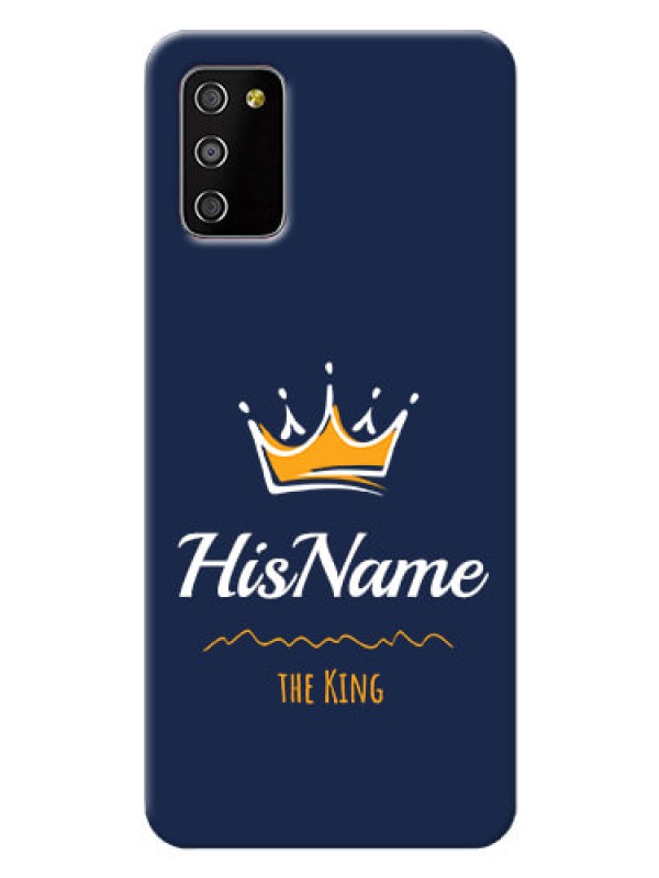 Custom Galaxy A03s King Phone Case with Name