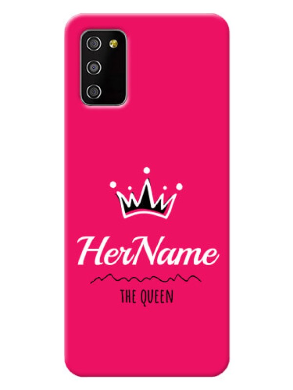 Custom Galaxy A03s Queen Phone Case with Name